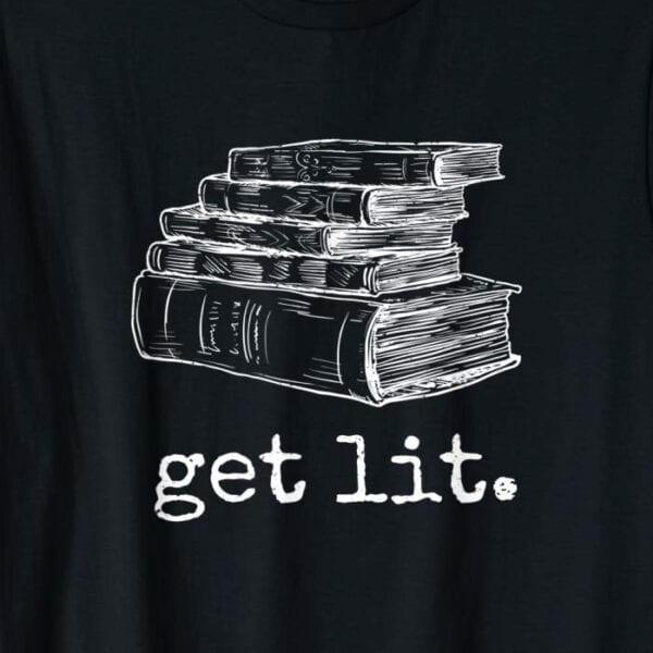 Get Lit On Books T-Shirt Zoom