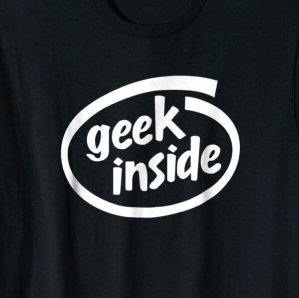 Geek Inside Parody T-Shirt Zoom