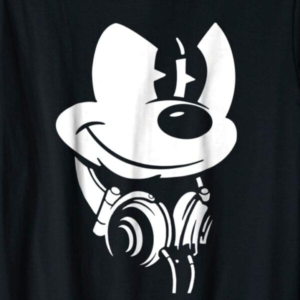 Disney Mickey Mouse Headphones T-Shirt Zoom