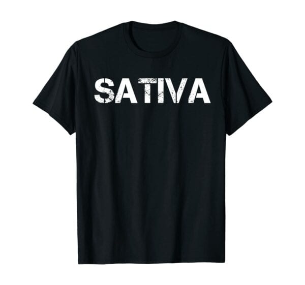 Distressed Sativa Cannabis T-Shirt