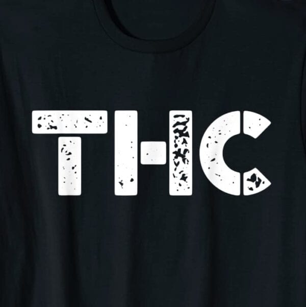 Distressed THC Cannabis T-Shirt Zoom